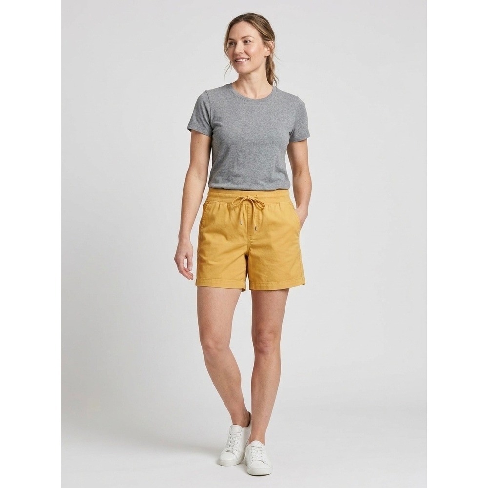 Orvis Classic Collection Mustard Yellow Drawstring Shorts Size XL New